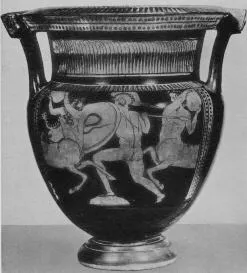 KRATER, COLUMN (ATHENIAN, RED-FIGURE)