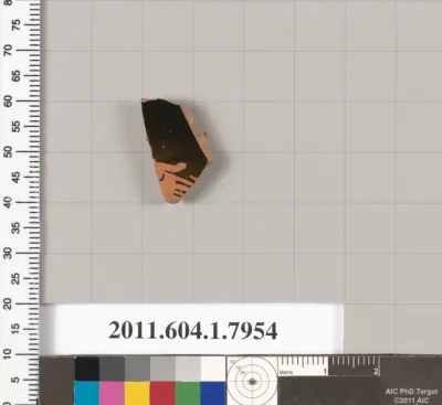 Terracotta fragment of a kylix (drinking cup)