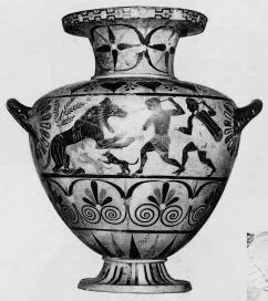 HYDRIA (CAERETAN, BLACK-FIGURE)