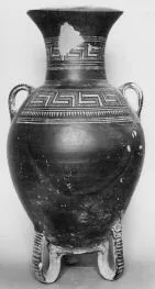 AMPHORA, NECK, SHOULDER-HANDLED (ATHENIAN GEOMETRIC)