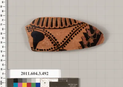 Terracotta fragment of a column-krater (bowl for mixing wine and water)