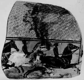 EPINETRON, FRAGMENT (ATHENIAN, BLACK-FIGURE)