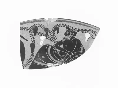 Attic Black-Figure Eye Cup Fragment