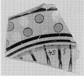 CUP DROOP, FRAGMENT (ATHENIAN, BLACK-FIGURE)