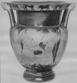 KRATER, COLUMN (ATHENIAN, RED-FIGURE)