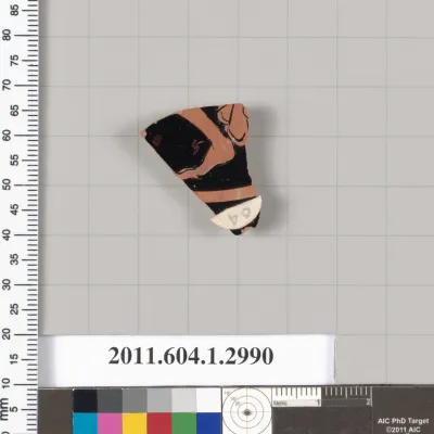 Terracotta fragment of a kylix (drinking cup)