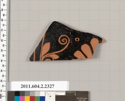 Terracotta fragment of a skyphos (deep drinking cup)?