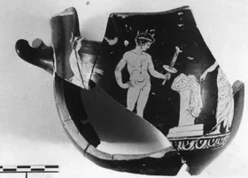 KRATER, BELL, FRAGMENT (ATHENIAN, RED-FIGURE)
