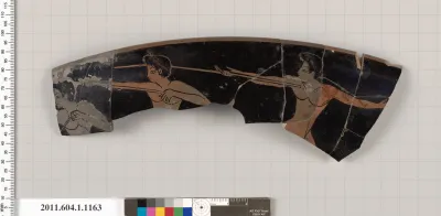 Terracotta fragment of a kylix (drinking cup)