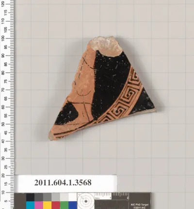 Terracotta fragment of a kylix (drinking cup)