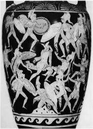 AMPHORA, NECK (SOUTH ITALIAN, CAMPANIAN, RED-FIGURE)