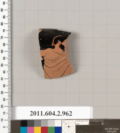 Terracotta fragment of an oinochoe: chous (jug)