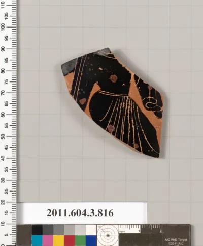 Terracotta fragment of a lekythos (oil flask)