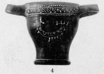 SKYPHOS (SOUTH ITALIAN, GNATHIAN, BLACK GLAZE)