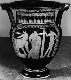 KRATER, COLUMN (ATHENIAN, RED-FIGURE)
