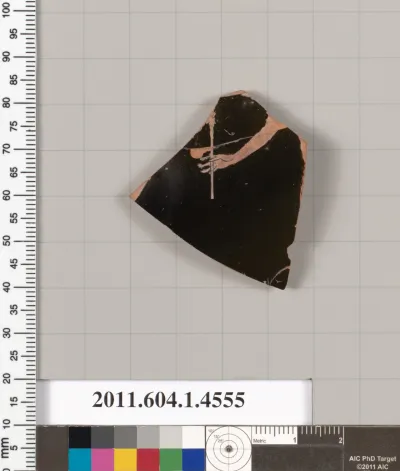 Terracotta fragment of a kylix (drinking cup)