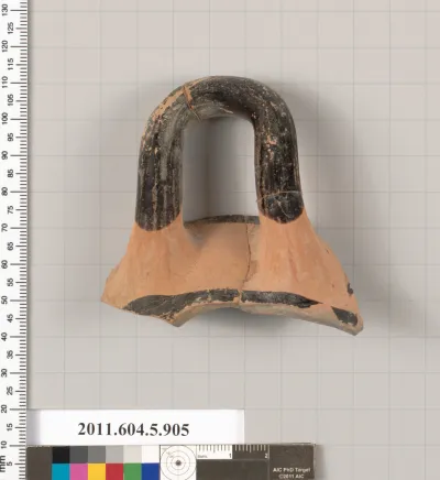 Terracotta fragment of a kylix (drinking cup)