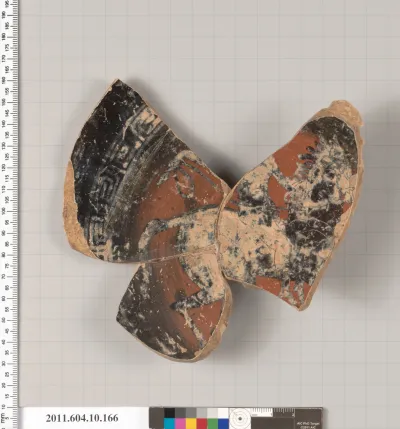 Terracotta fragment of a kylix (drinking cup)