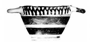 SKYPHOS (CORINTHIAN, BLACK PATTERN)