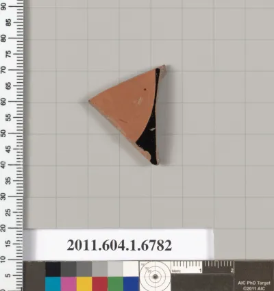 Terracotta fragment of a kylix (drinking cup)