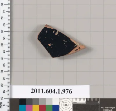 Terracotta fragment of a kylix (drinking cup)