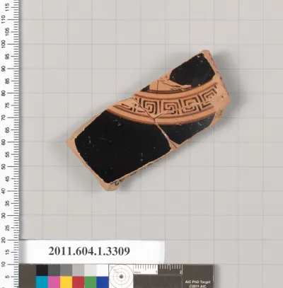 Terracotta fragment of a kylix (drinking cup)