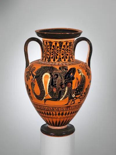 Terracotta neck-amphora (jar)