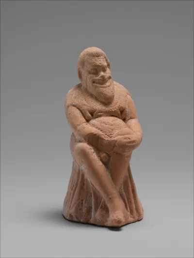 Terracotta statuette of an actor
