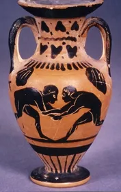 AMPHORA, NECK (ATHENIAN, BLACK-FIGURE)