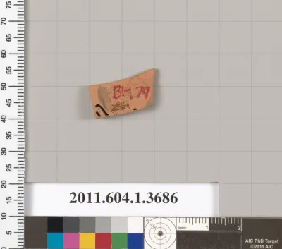 Terracotta fragment of a kylix (drinking cup)