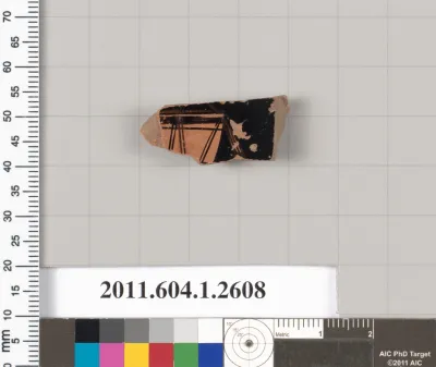 Terracotta fragment of a kylix (drinking cup)