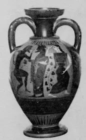 AMPHORA, NECK (ATHENIAN, BLACK-FIGURE)