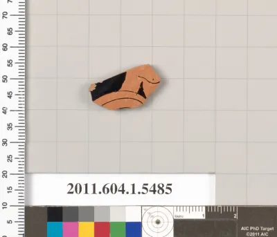 Terracotta fragment of a kylix (drinking cup)