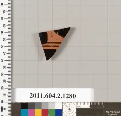 Terracotta fragment of a skyphos (deep drinking cup)