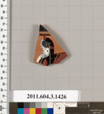 Terracotta fragment of a skyphos (deep drinking cup)