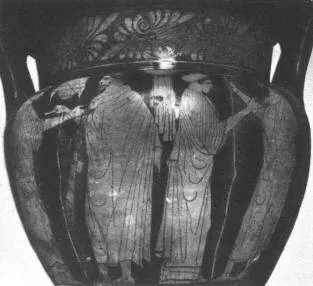 KRATER, COLUMN (ATHENIAN, RED-FIGURE)