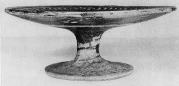 PLATE, STEMMED (ITALIOTE, PSEUDO RED-FIGURE)