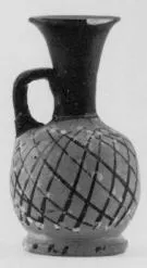 LEKYTHOS, SQUAT (ATHENIAN, BLACK PATTERN)