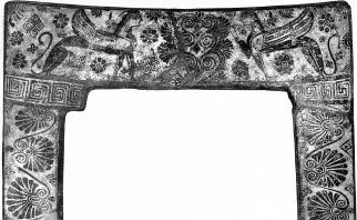 SARCOPHAGUS (EAST GREEK, CLAZOMENIAN, OUTLINE)