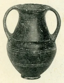 AMPHORA, BELLY (ETRUSCAN, BUCCHERO)