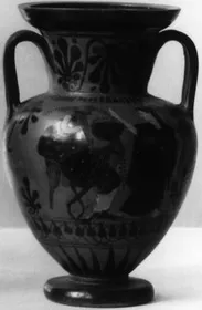 AMPHORA, NECK (ATHENIAN, BLACK-FIGURE)