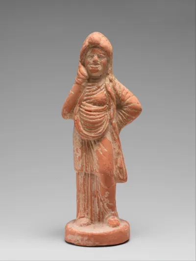 Terracotta statuette of an actor