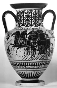 AMPHORA, NECK (ATHENIAN, BLACK-FIGURE)
