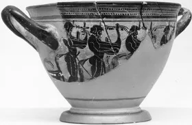 SKYPHOS, FRAGMENTS (ATHENIAN, BLACK-FIGURE)