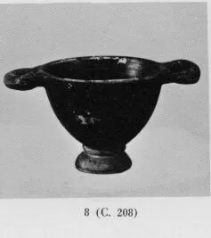 SKYPHOS (ETRUSCAN, BLACK GLAZE)