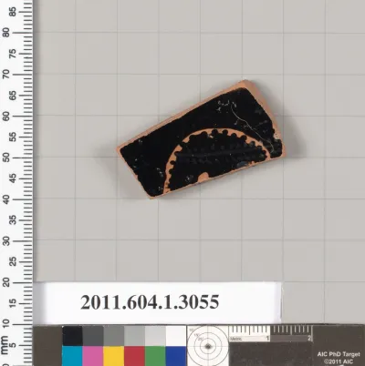 Terracotta fragment of a kylix (drinking cup)