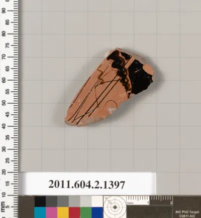 Terracotta fragment of a skyphos (deep drinking cup)