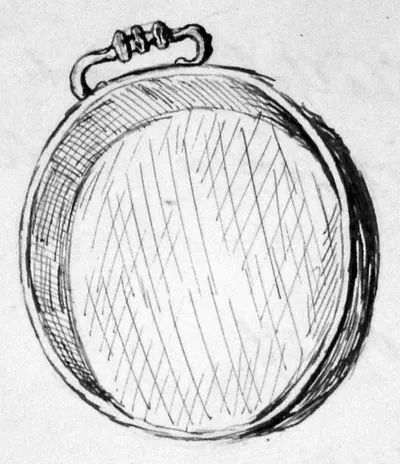 Runder Napf mit nicht zugehörigem Kastenhenkel