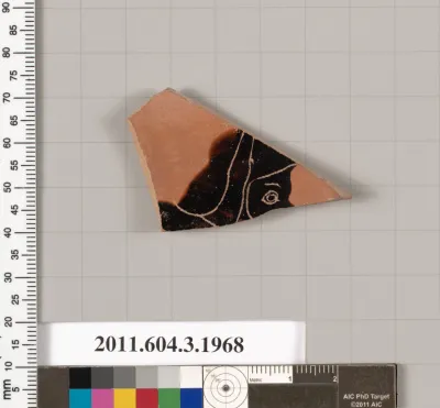 Terracotta fragment of a kylix (drinking cup)