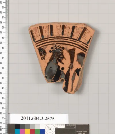 Terracotta fragment of a Little Master cup (drinking cup)